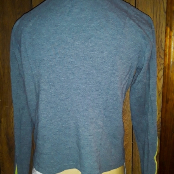 Womans  Size Small Gray Zippered Jacket Blouse - Picture 2 of 6